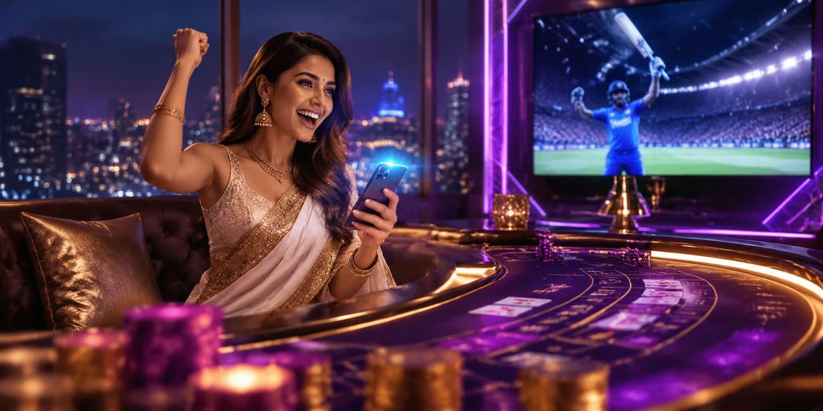 Live Baccarat table in Mumbai with dealer and players
